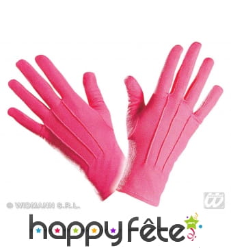 Gants roses en polyester de qualité supérieure