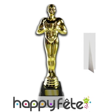 Grande statue des oscars en carton plat