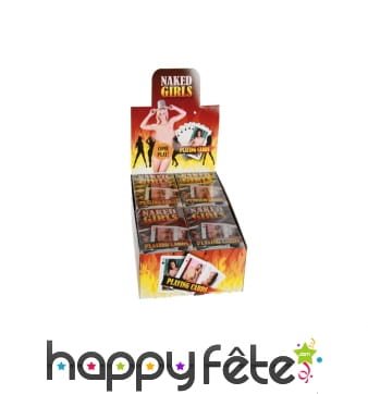 Jeu de 54 cartes, filles nues