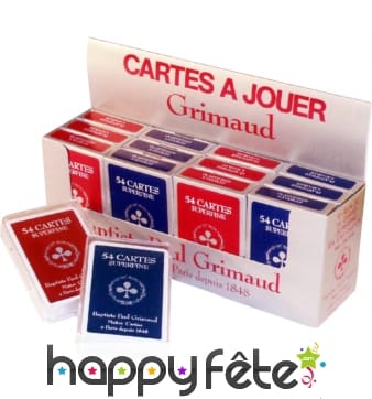 Jeu de 54 cartes grimaud superfine