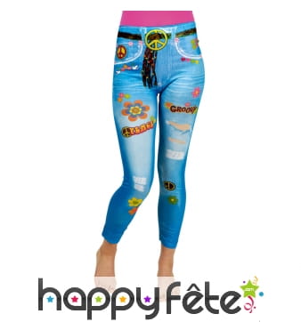 Jeggings hippie peace and love