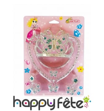 Kit de bijoux de princesse pour fillette