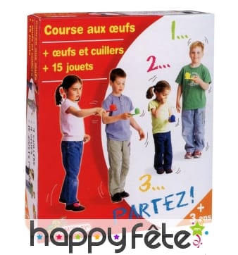 Kit de course aux oeufs avec jouets