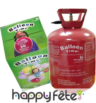 Kit d'helium pour 20/30 ballons