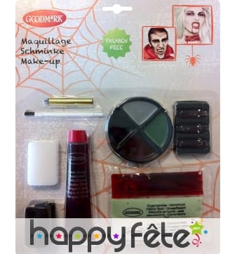 Kit de Maquillage zombie de luxe