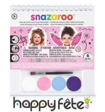 Kit maquillage fille avec livret, Snazaroo