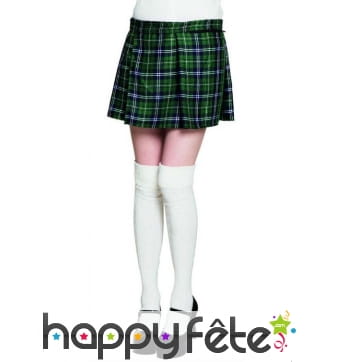 Kilt vert écossais pour femme