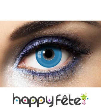 Lentilles bleu dégradé intégral