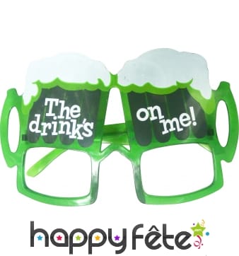 Lunettes biere sans verre