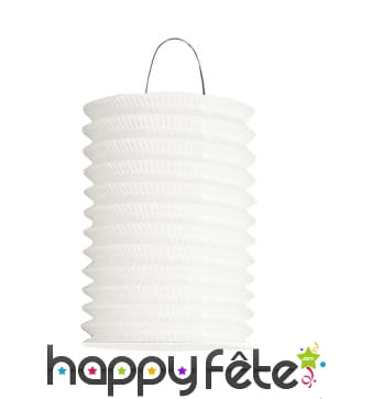 Lampion cylindrique blanc