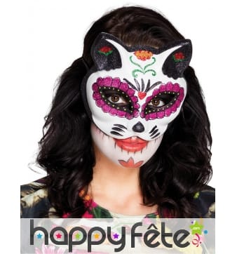 Loup chat Dia de los muertos