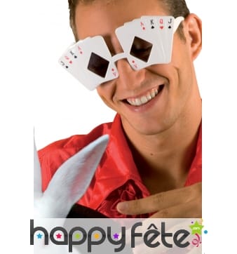 Lunettes cartes de jeu