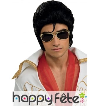 Lunettes d'Elvis avec monture dorée