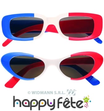 Lunettes drapeau francais. uv400