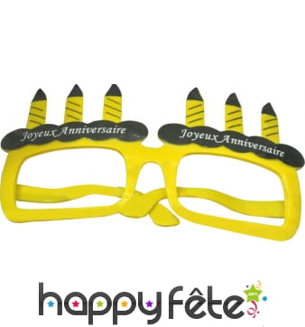 Lunettes de joyeux anniversaire