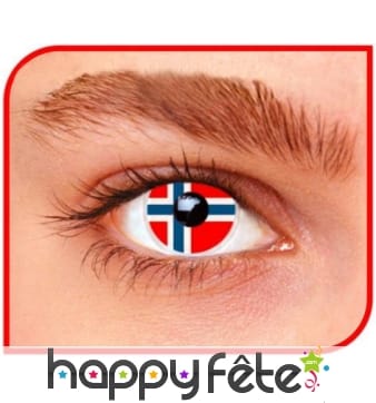 Lentilles drapeau Norvège