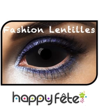 Lentilles entièrement noires