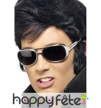 Lunettes elvis presley argent