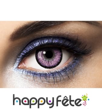 Lentilles grands yeux violettes