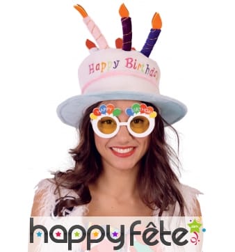 Lunettes Happy Birthday et ballons