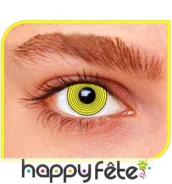 Lentilles hypnotiques jaunes