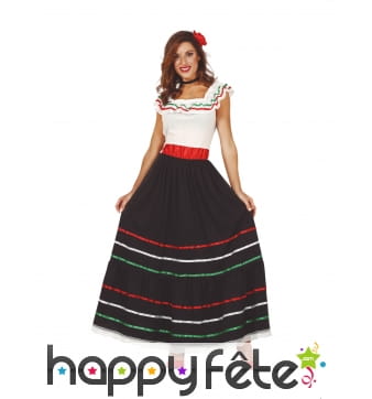 Longue robe mexicaine pour femme