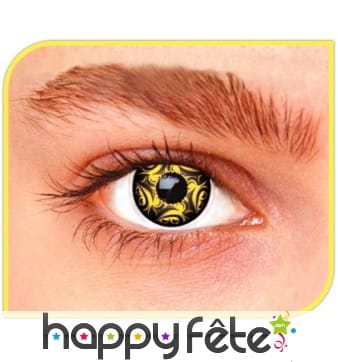 Lentilles tourbillons marron jaune