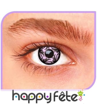 Lentilles tourbillons violet