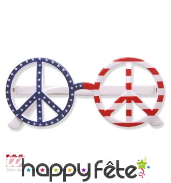 Lunettes usa peace and love