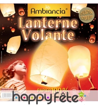 Lanterne volante blanche