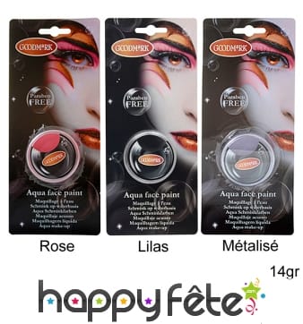 Maquillage aquacolor sans paraben, 14gr