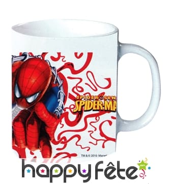 Mug blanc spiderman