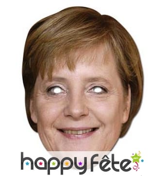 Masque carton Angela Merkel