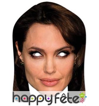 Masque carton Angelina Jolie