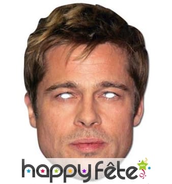 Masque carton Brad Pitt