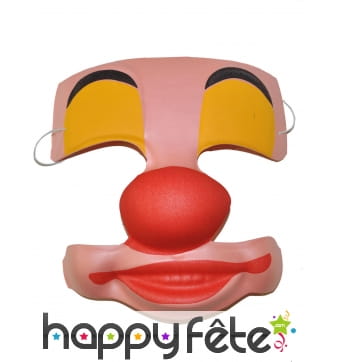 Masque centre de visage de clown pour adulte