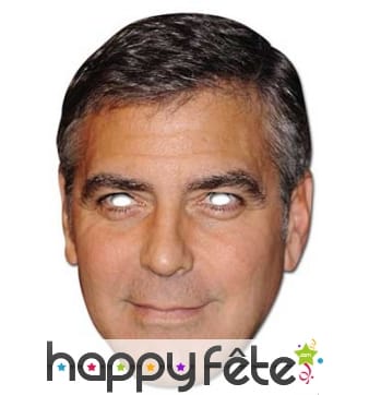 Masque carton Georges Clooney