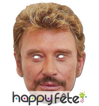 Masque carton Johnny Hallyday