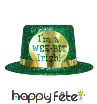 Mini chapeau Saint-Patrick I'm a wee-bit Irish