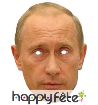 Masque carton Vladimir Poutine