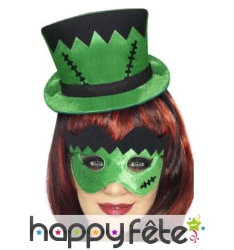 Masque chapeau vert