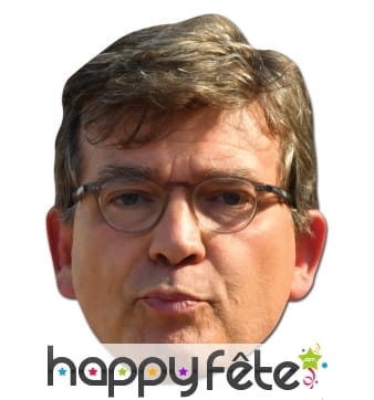 Masque de Arnaud Montebourg en carton plat