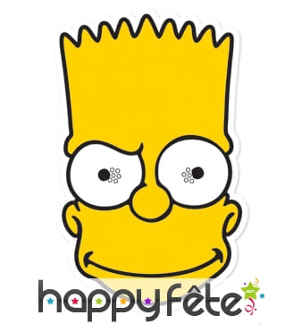 Masque de Bart Simpson en carton