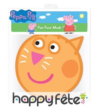 Masque de candie chat en carton, peppa pig