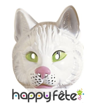 Masque de chat en plastique rigide