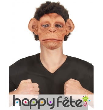 Masque de chimpanzé avec bouche articulée