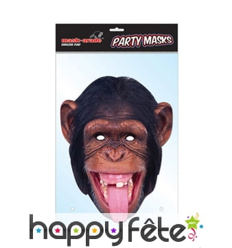 Masque de chimpanzé en carton