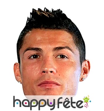 Masque de christiano ronaldo en carton plat