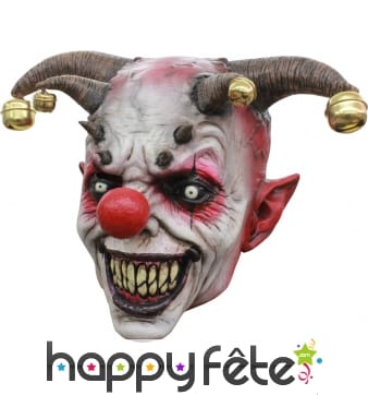 Masque de clown bouffon tueur intégral