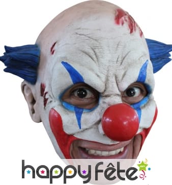 Masque de clown maléfique avec ouverture de bouche